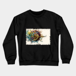 Abstract Watercolor Fibonacci Sequence Crewneck Sweatshirt